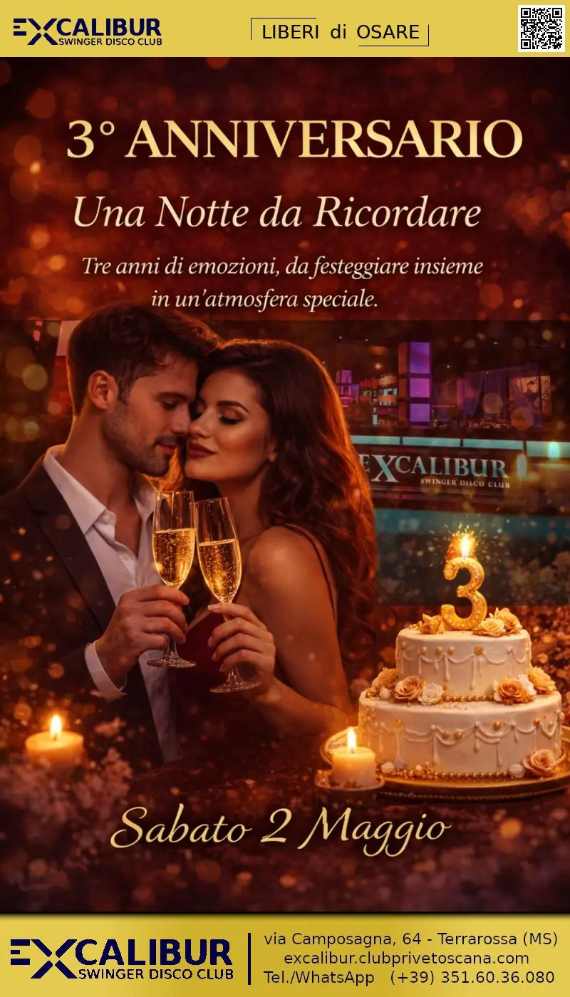 Swinger club prive événement 🎉 3° ANNIVERSARY 🎉